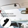 Sun Visor Holder Clip Mount Bracket for Car Sun Visor Easy Install Faux Leather Magnetic Suction Vehicle Visor Hanger Gift for Car Owners