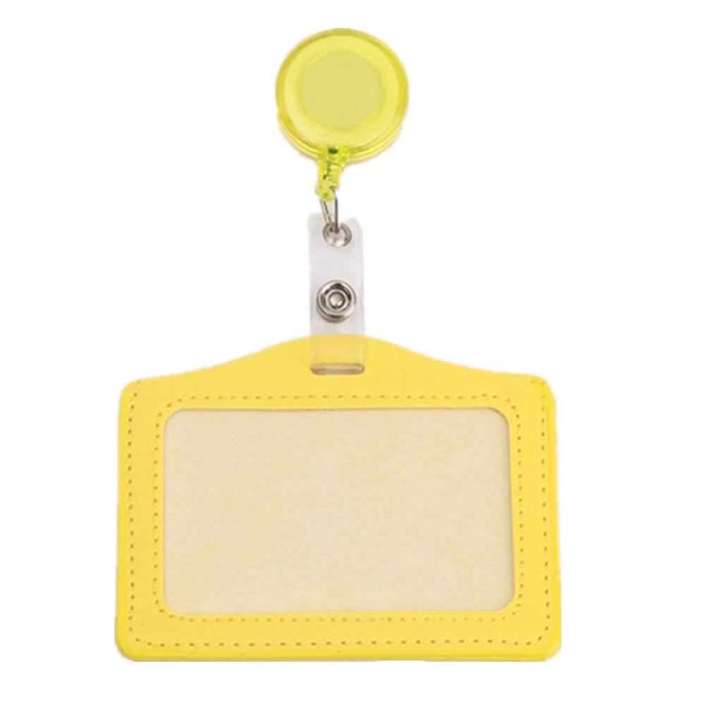 Держатель для карт с зажимом из искусственной кожи, выдвижные катушки для бейджей, держатель для именных карт, держатель для удостоверения личности, держатель для бейджа медсестры, врача