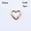 5pcs 22mm/25mm Carabiner Heart Bag Belt Buckle High Quality Push Trigger  Purses Handbags Buckles