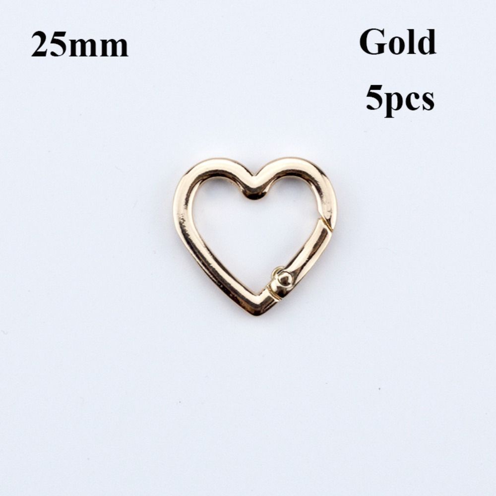 5pcs 22mm/25mm Carabiner Heart Bag Belt Buckle High Quality Push Trigger Purses Handbags Buckles