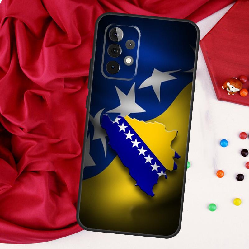 Флаг Боснии и Герцеговины для Samsung Galaxy A55 A53 A33 A13 A35 A15 A36 A56 A26 A16 A22 A32 A52 A54 A34 A06 A05 Чехол
