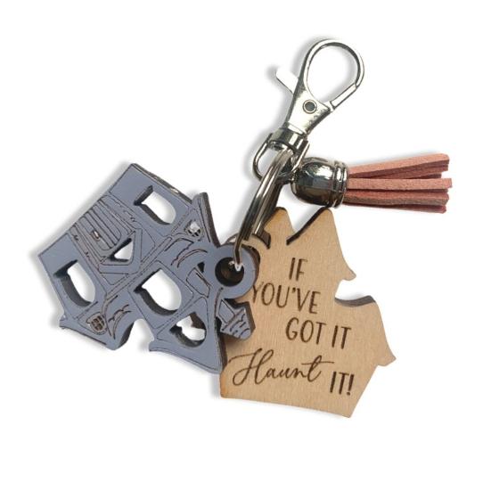 Halloween Keychain Ghost Pumpkin Charm Keychain Bat Skull Keychain Backpack Handbag Charm Boo Basket Stuffer Spooky Gift for Him Her