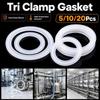Food Grade Tri Clamp Gasket Silicone TC Clamp Seal Durable Clamp Ferrule Washer