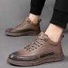 Мужская обувь из натуральной кожи, повседневная обувь класса люкс, мужские кроссовки на шнуровке, итальянская дышащая обувь для тенниса, обувь для скейтборда