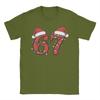 Christmas Number 67 Xmas Men's T Shirts  Novelty Tee Shirt Short Sleeve Crew Neck T-Shirt Cotton 6XL Tops