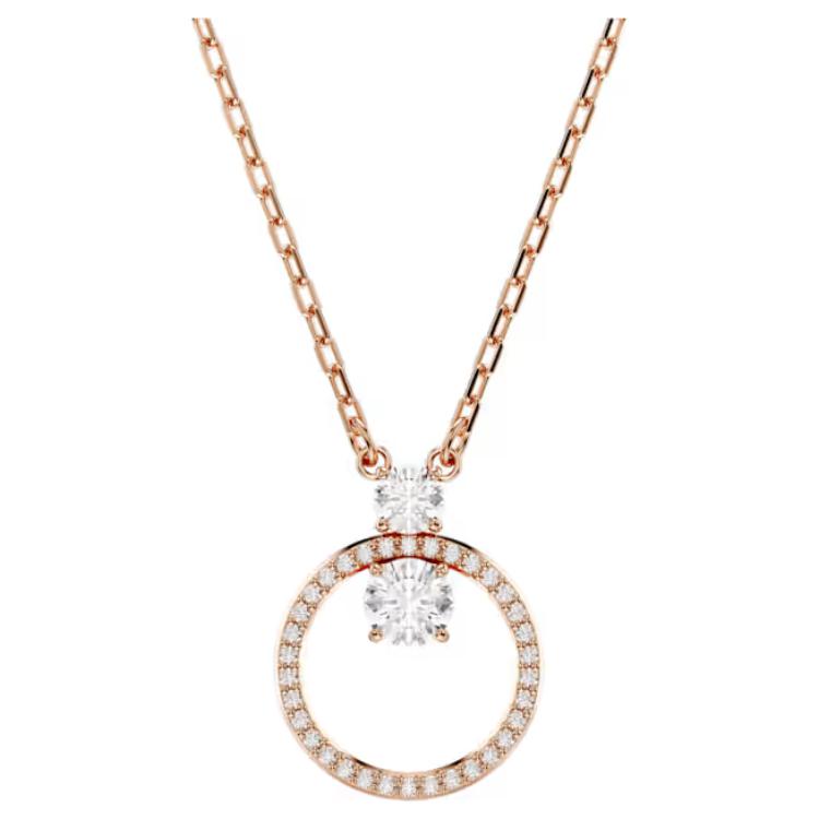 Swarovski Constella Синтетические кубические цирконии Ожерелья Женские Розовое золото 5692266