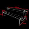 Acrylic Transparent Ladder Hand-made Model Display Stand Display Stand Acrylic Transparent Staircase Display Rack New