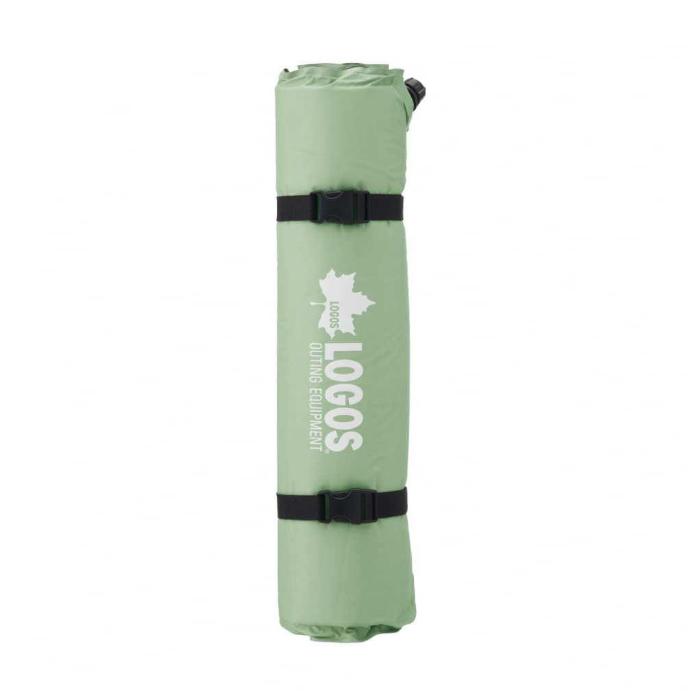 LOGOS (High Density Elasticity) 40 Compact Self-Inflating Mat SOLO 72884100 Green Camping Mat Outdoor 40mm Thick