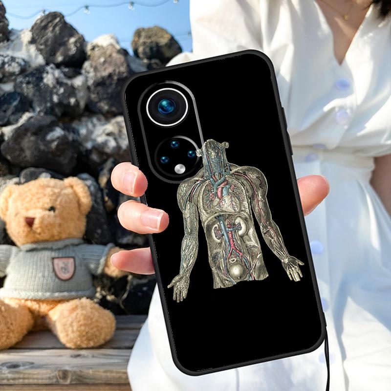 Чехол Human Anatomy для Honor X9b X8b X8 X9 X6a X7a X8a X9a Honor Magic 6 5 Pro 50 70 90 Lite задняя крышка