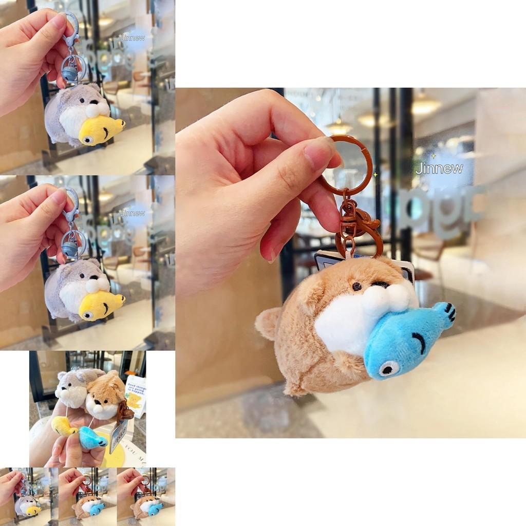 Cute And Adorable Otter Plush Keychain Charming Pull Toy For Key Accessories Gift