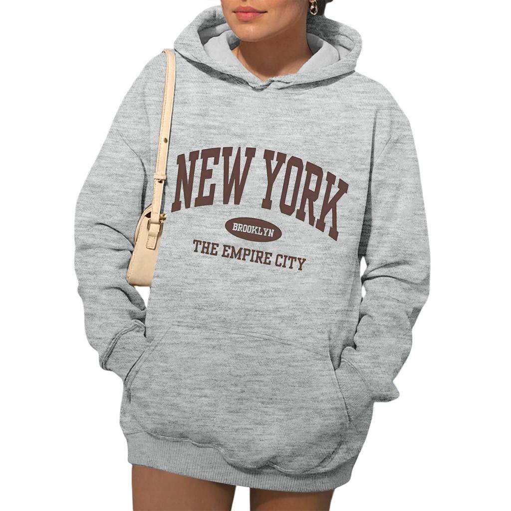 Женские толстовки, осенняя мода, свитшоты с принтом, повседневная толстовка с длинным рукавом, свободная толстовка, осенняя толстовка