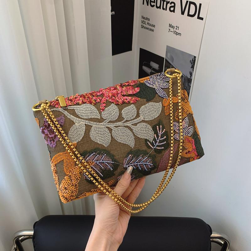 Роскошная элегантная сумка-клатч с вышивкой пайетками для женщин - Новое поступление, уникальная летняя вечерняя сумочка