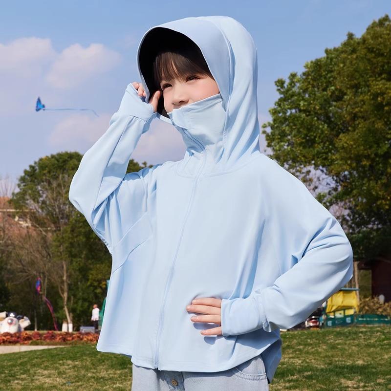 Children's sunscreen clothing summer 1011 boys and girls light jacket ice silk UV protection new baby sunscreen clothing