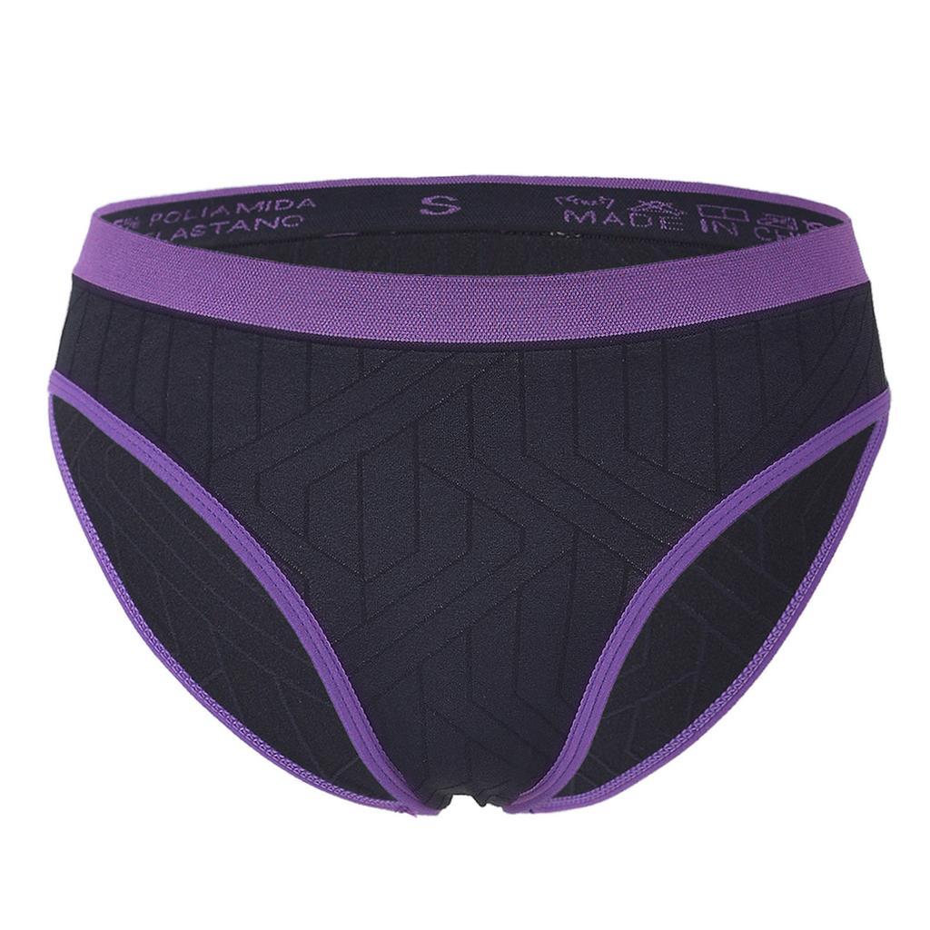 Ladies' Contrasting Low Waisted Pants With Seamless Hip Lifting Underwear