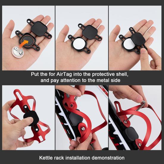 Локатор, крепление для велосипеда для AirTag, водонепроницаемый легкий велосипед, скрытый держатель GPS-трекера, чехол для устройства слежения против потери, аксессуары для велосипеда