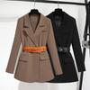 Black Blazer Spring New Korean Version Loose Professional High-end Casual Small Suit Top