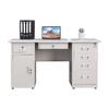 WEZHO Steel Office Computer Desk with Lock Drawer