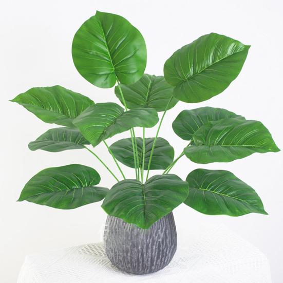 1шт искусственные пластиковые вечнозеленые растения поддельные листья деревьев зелень домашний декор