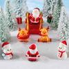 Micro Landscape Creative Santa Claus Cute Snowman Crystal Ball Decoration Accessories Desktop Small Ornaments