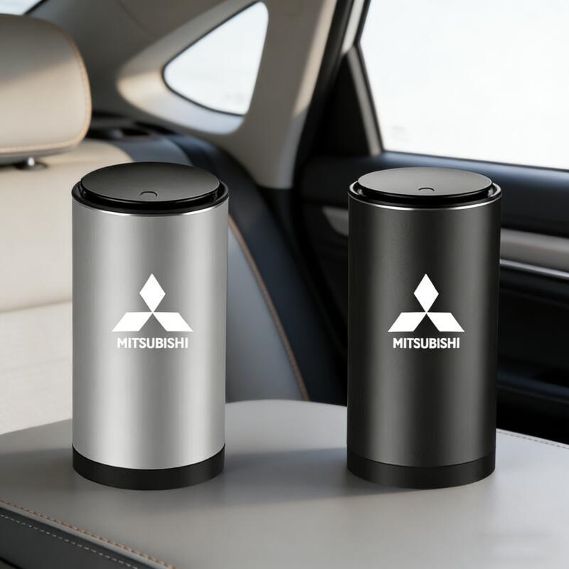 Alloy Auto Organizer Storage Bag Ashtray Mitsubishi Car Trash Can For Asx Lancer Outlander Pajero Ralliart Car Accessories