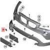 51112990204 BMW X1 E84 Front Bumper Tow Hook Cover