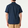 Timberland Solid Color Outdoor Casual Slim Fit Breathable Short Sleeve Shirt Men Shirts Deep-Sapphire-Blue A24WG-433