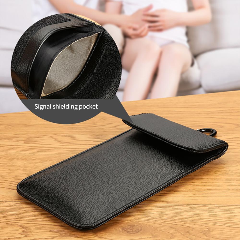 Cell Phone Signal Blocking Bag with Mountaineering Buckle, Anti Radiation Signal Shielding Bag, Multi functional Storage Bag