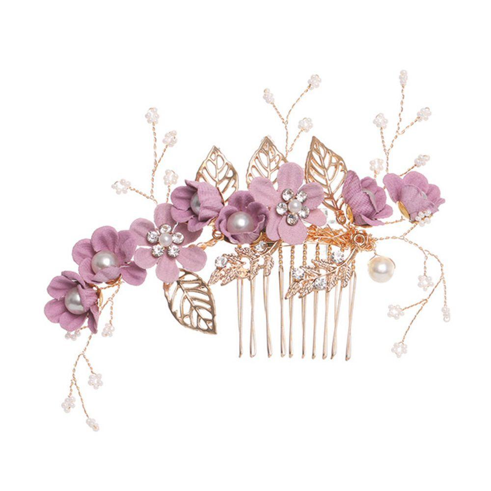 Headpiece Handmade Flower Bridal Wedding Headwear Hair Jewelry Bridal Hair Accessories Hair Comb