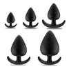Alips 5 Piece Set Anal Plug Anal Beads Water Drop Shape Anal Plug for Men Women Adult Goods Silicone Waterproof