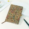 Travel Souvenir Cork Notebook A5 Notepad Retro Pattern