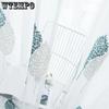 WTEMPO 2 шт., оконная ширма с вышивкой листьев, домашний балкон, перфорированная марлевая занавеска для спальни, гостиной, готовая оконная ширма