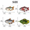 Absorbent Fishing Hand Towel Hanging Fish Shaped Towel Lure Fishing Wipe Cloth  Outdoor,Kitchen Etc