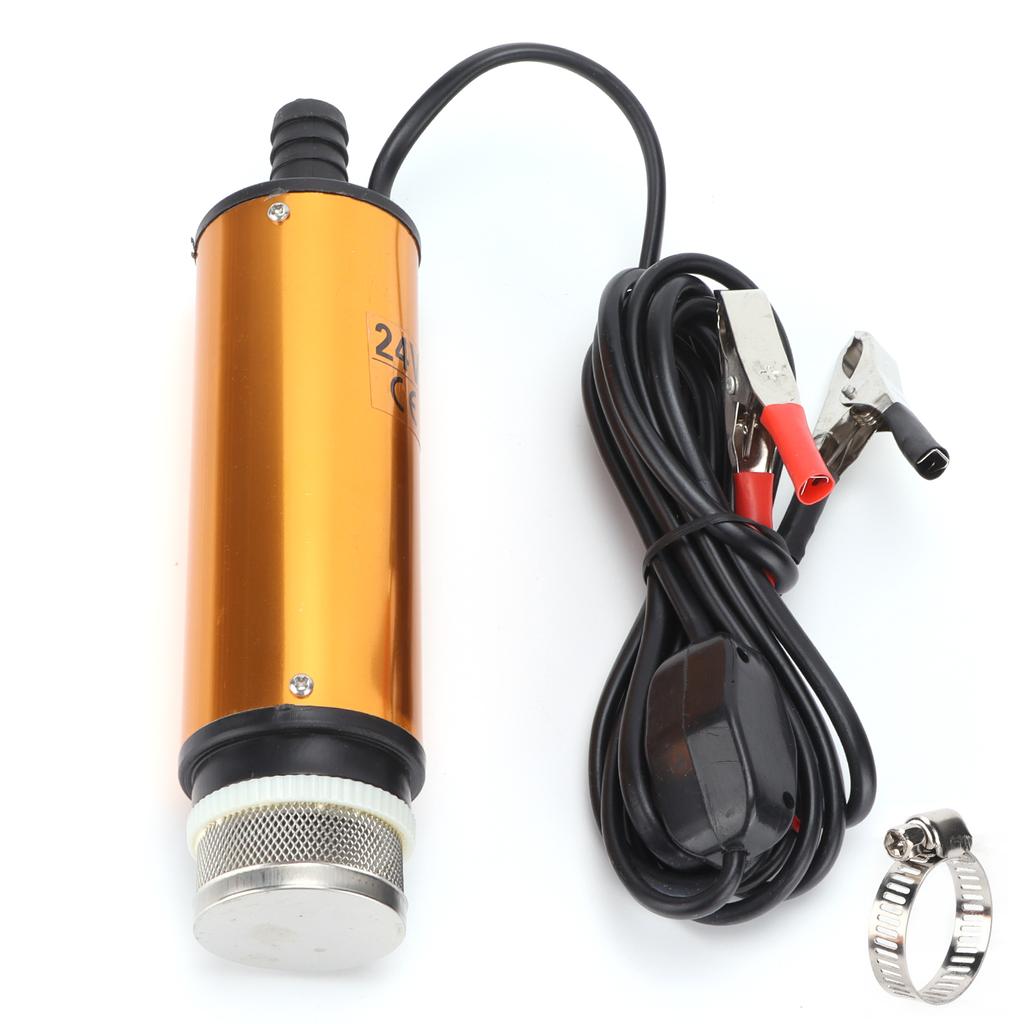 DC 24V топливный насос для перекачки топлива электрический портативный мини алюминиевый сплав корпус для перекачки дизельного топлива вода