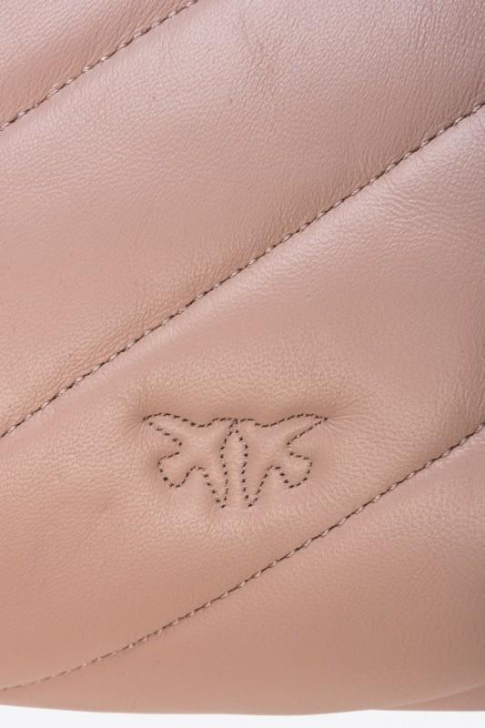 Pinko leather messenger bag love puff mini CL