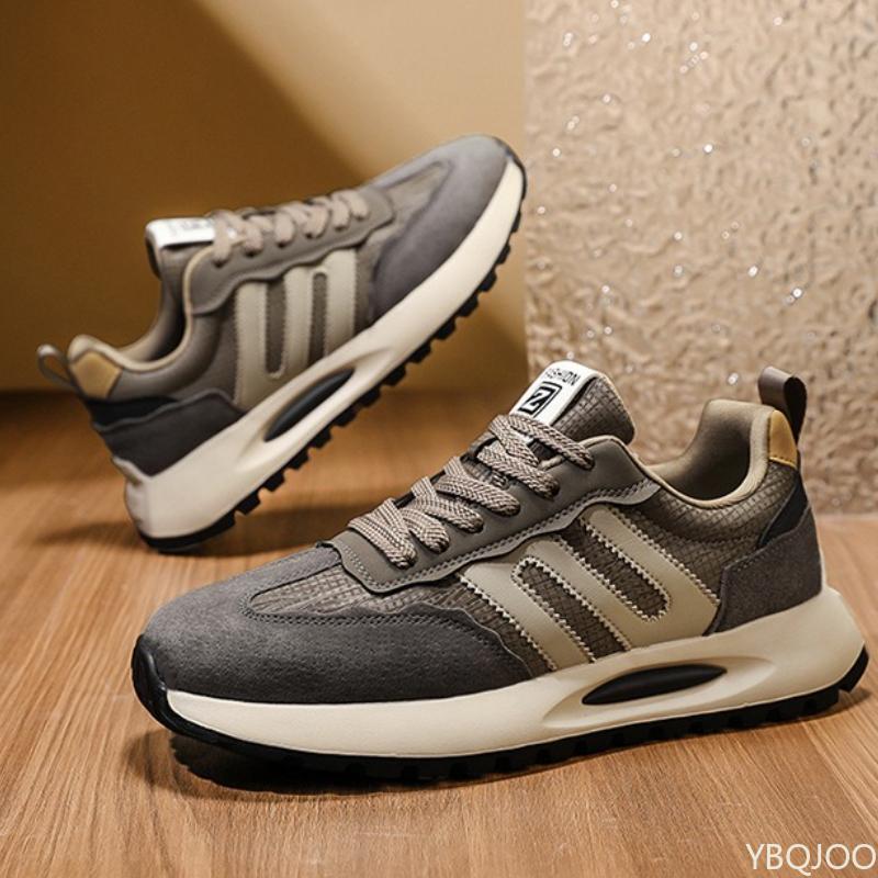 Мужская обувь весна новая ретро беговая повседневная обувь для подростков на толстой подошве нескользящая простая удобная обувь для спорта
