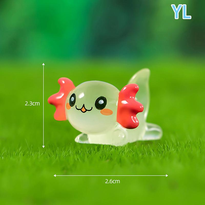 Luminous Hexagonal Dragon Ornament Mini Color Cartoon Doll Micro Landscape Decoration Miniature Toy Decorative Figurines