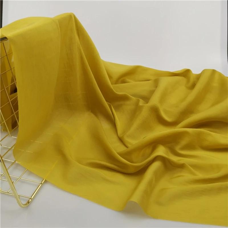 100x150 см шелковый хлопковый материал ткань однотонная для нижней подкладки юбки одежда ткань одежда DIY швейная оптовая продажа