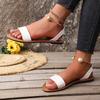 Сандалии на плоской подошве в корейском стиле, легкие, студенческие, с жемчугом на пальцах, повседневные сандалии, женские, большого размера, трансграничные, без застежки