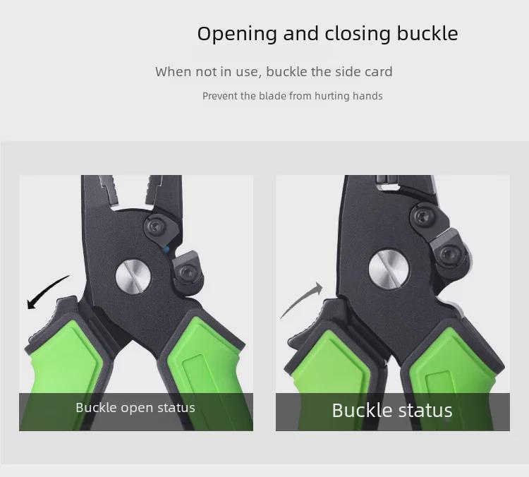 Многофункциональные плоскогубцы для рыбалки из алюминия 6061: Открытая петля, устройство для извлечения крючков, контроллер рыбы со шкалой и обрезчик лески