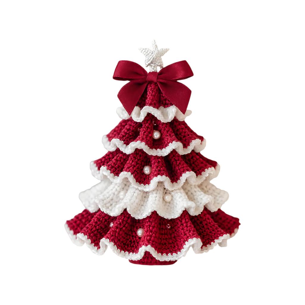 DIY Crochet Christmas Tree Kit Handmade Holiday Decoration Set
