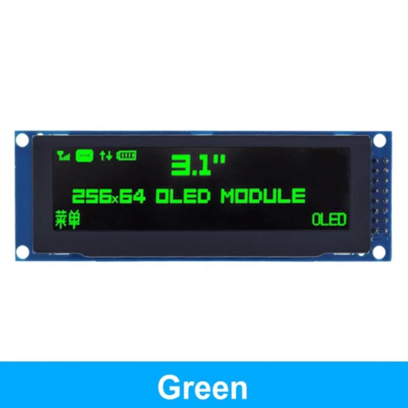 3.12-дюймовый модуль OLED-дисплея SSD1322 256x64 для Arduino STM32 SPI I2C-интерфейс с предварительно припаянным штыревым разъемом