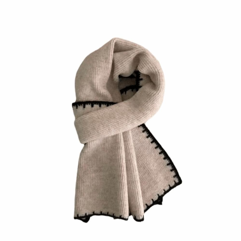 Thicken Knitted Scarfs Large Plush Neckerchief Bandana Winter Scarf Women