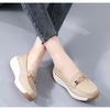 Женская удобная, легкая, дышащая искусственная кожа Face Four Seasons Universal Non Slip Casual Shoes - One Step Step Le Fu Shoes