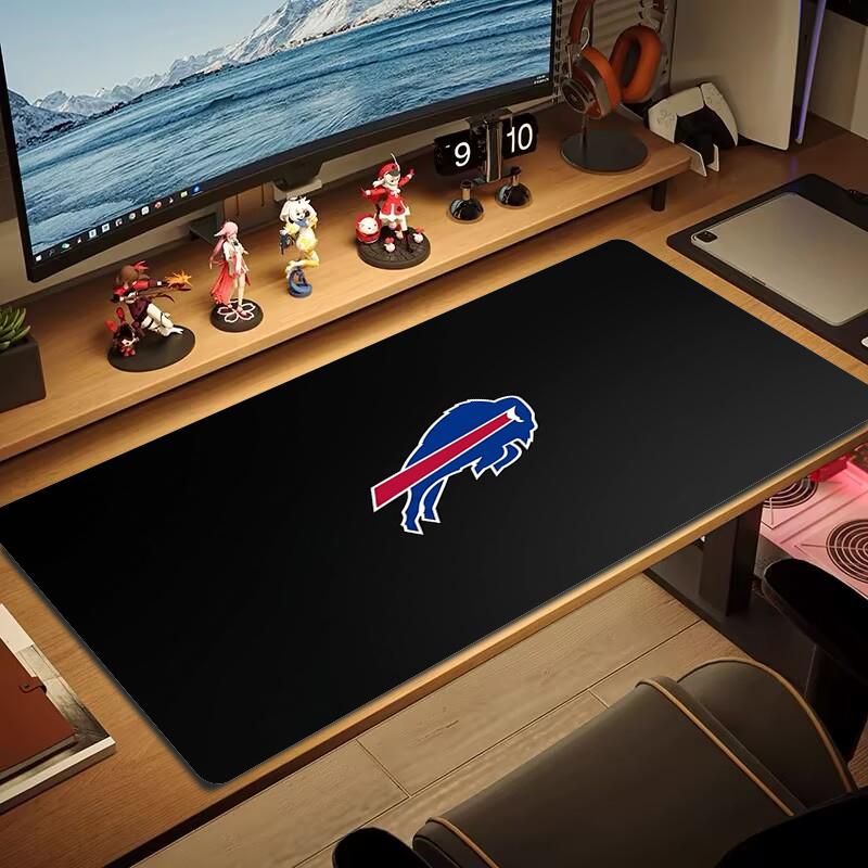 Buffalo Bills Mouse Pad Large Gaming Table Cushion Nonslip Laptop Tablet Big Mousepad Xxl Mat Mini Pc Playmat With Lock Edge