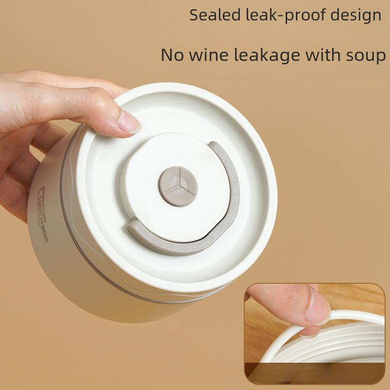 Многослойный изолированный ланч-бокс из нержавеющей стали 304 для офиса и студентов