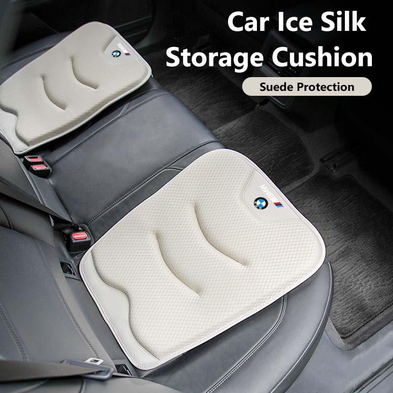 For BMW Breathable Ice Silk Car Seat Protective Cushion Non-slip Mat Storage Bag E90 E60 E46 E39 F30 F10 E87 X3 X4 X5 X1 G30 G20 PZ8
