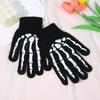 Светящиеся в темноте вязаные перчатки-скелеты для Хэллоуина и велоспорта на открытом воздухе