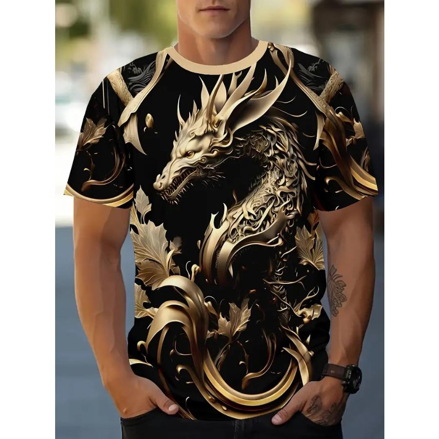 Мужская футболка с круглым вырезом с короткими рукавами Monster — новинка с ярким графическим дизайном для мужчин, летние топы в уличном стиле