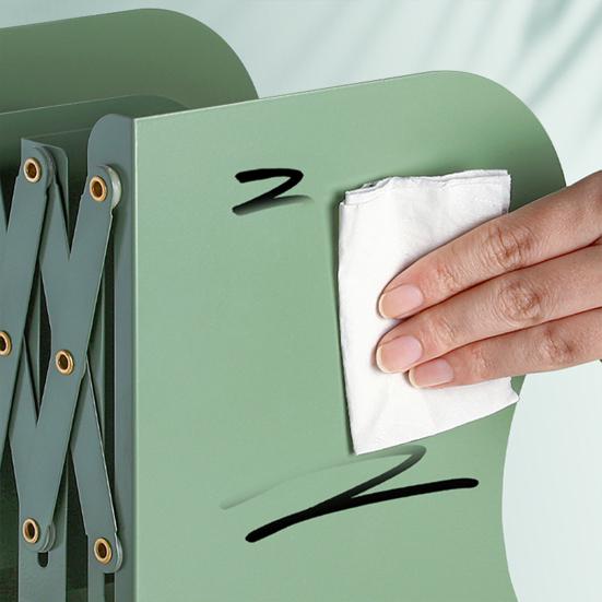 Metal Bookend Retractable Desktop Book Stand Space-saving Book Organizer Holder for Home School Office