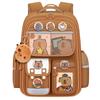 Capibala Schoolbag Unisex Большой вместительный рюкзак Capybara, прочный и легкий рюкзак для учеников начальной и средней школы